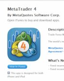 Der Metatrader 4 ist nun für das IPAD und IPHONE als App verfügbar.