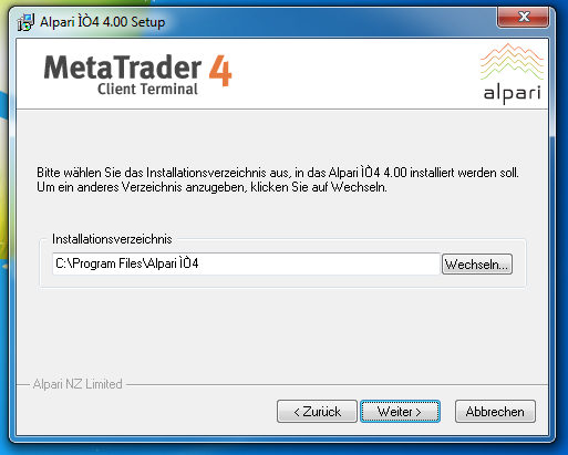 Metatrader 4 Download und Installationsanleitung - Bild 4.