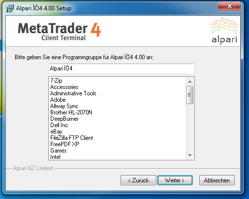 Metatrader 4 Download und Installationsanleitung - Bild 5.
