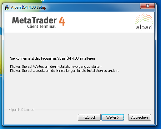 Metatrader 4 Download und Installationsanleitung - Bild 6.