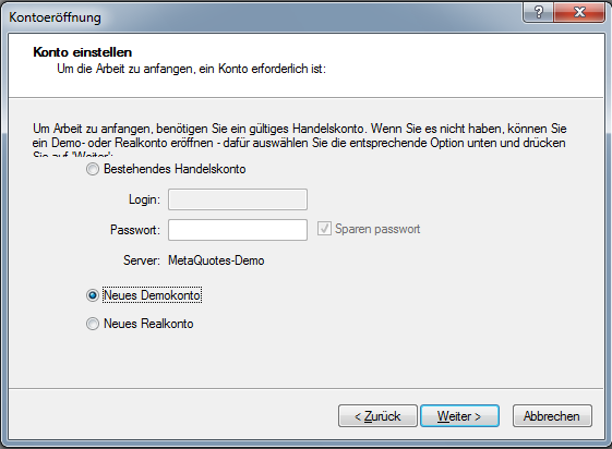 Metatrader 5 Download und Installationsanleitung - Bild 7.