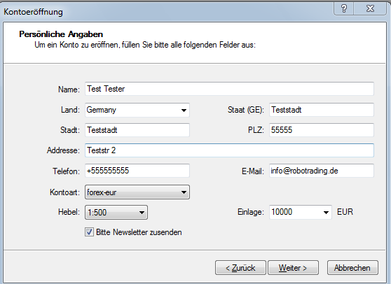 Metatrader 5 Download und Installationsanleitung - Bild 8.