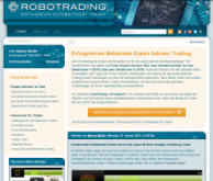 Neue robotrading,de Webseite.