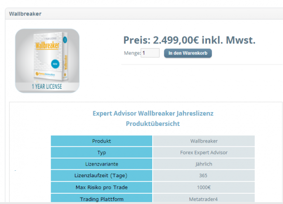 Wallbreaker bekommt einen neuen Preis.